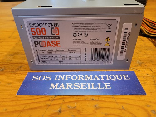 Bloc alimentation pccase 500 - bloc,