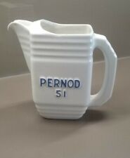 Pichet publicitaire ancien PERNOD 45 - PERNOD 51 Blanc H :  14,5 CM,  NO RICARD