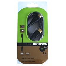 Thomson Premium Câble HDMI 2m 3D 1080p Full HD TV pour Bd Récepteur PC LCD LED