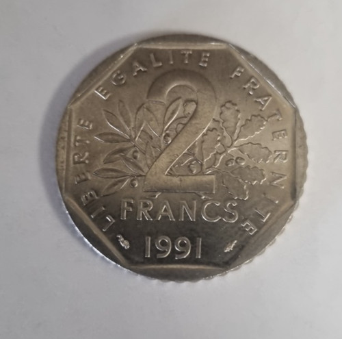 Francs semeuse 1991 frappe - 2,