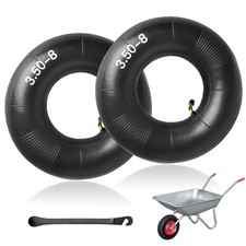 Chambre à Air Brouette 3.50-8, 2 Pièces Chambres à Air de Rechange, Pneu de S...