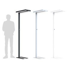 LED Lampadaire Lara Up & Bas 2 X 40W 8800lm 4000K Bureau Lampe Ugr <17 Dimmable