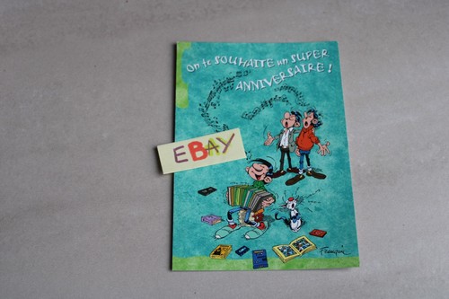 Carte postale gaston lagaffe - carte,