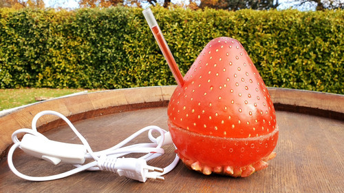 Lampe space age fraise - lampe,