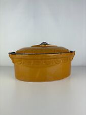 Ancienne Terrine avec son Couvercle en Terre Cuite, Poterie Culinaire Rene Beck