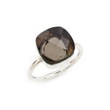 Bague en quartz fumé marron