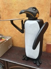 Sculpture Bois Vintage  Pingouin Années 80