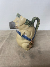 Pichet barbotine en forme de cochon fissuré et le nez a été rafistolé 🤩🤩🤩