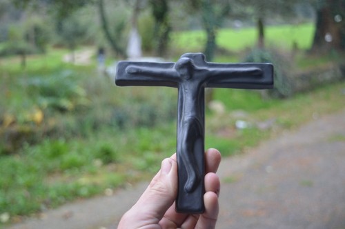 Crucifix noir mat - crucifix,
