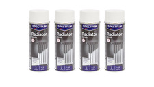 Lot de 4 Bombes de Peinture en aérosol pour radiateur 4 x 400ml