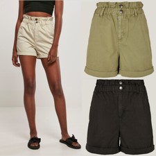 Urban Classics Femmes Paperbag Shorts Pantalon Courte 100% Coton Twill Femme