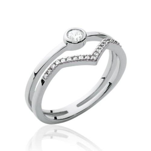 Bague alliance serti clos