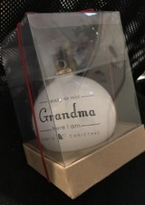 NIB Ready or Not Grandma Here I am Baby's First Christmas Ceramic Tree Ornament