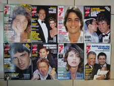 Lot de 8 télé 7 jours de