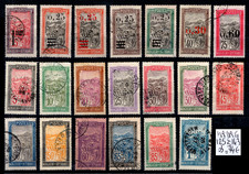 MADAGASCAR : Série n°125 à 143, Oblitérés = Cote 74 € / Lot Timbres COLONIES