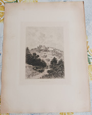 ancienne eau forte lucien