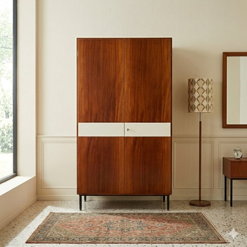Armoire vintage plaquée - armoire,