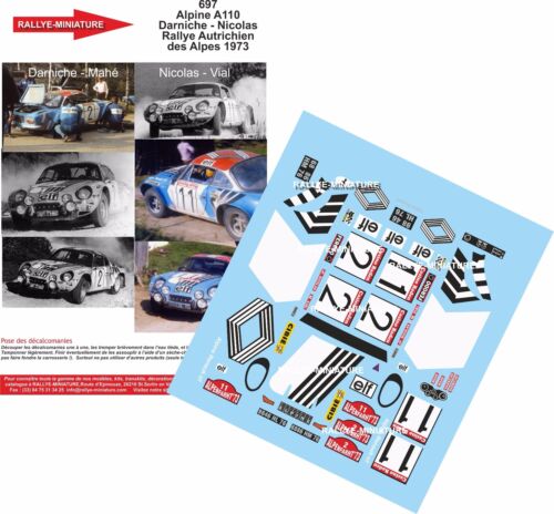 Decals ref 0697 - decals, alpine