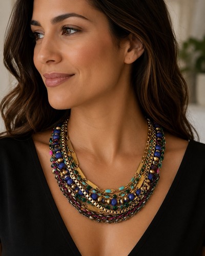 Stella dot layered statement - &,