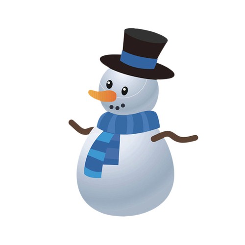 Bonhomme neige motif - de,