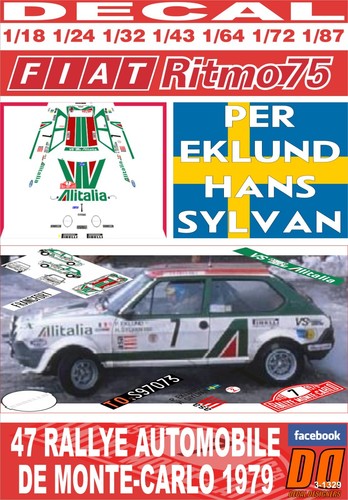 Decal fiat ritmo - ritmo, p.eklund
