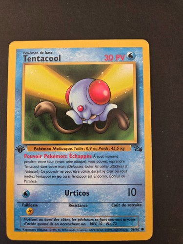 Carte pokémon tentacool - carte,