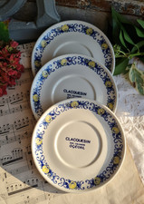 3 ANCIENNES SOUS TASSES VILLEROY ET BOCH CADIZ CLAQUESIN