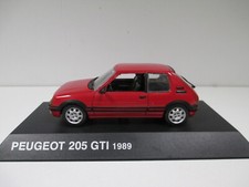 PEUGEOT 205 GTI 1.9 L Rouge Red Rot de 1989 par NOREV au 1/43