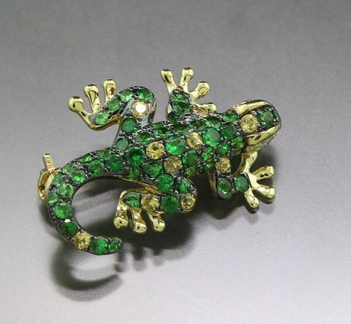 Pendentif saphir tsavorite - en,