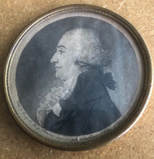 Physionotrace Révolution, homme au jabot