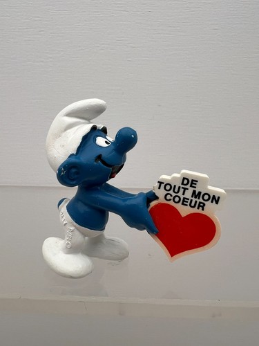 Figurine schtroumpfs coeur