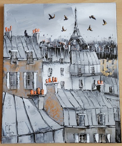 Huile sur toile - toile, jean-pierre