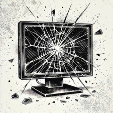 MONITEUR LED DELL P2422H DÉFECTUEUX 23,8 pouces 1920 x 1080 PX