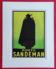 Publicité Presse Alcoolisée Porto SANDEMAN ill MASSIOT BONAL ill CASSANDRE 1934