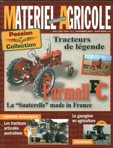 Revue matériel agricole