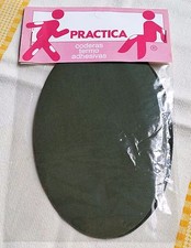5 PAIRES VINTAGE RENFORT PROTEGE COUDE GENOUX THERMOCOLLANT ADHESIF TISSU KAKI