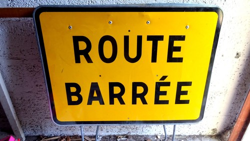 Panneau chantier route - panneau,
