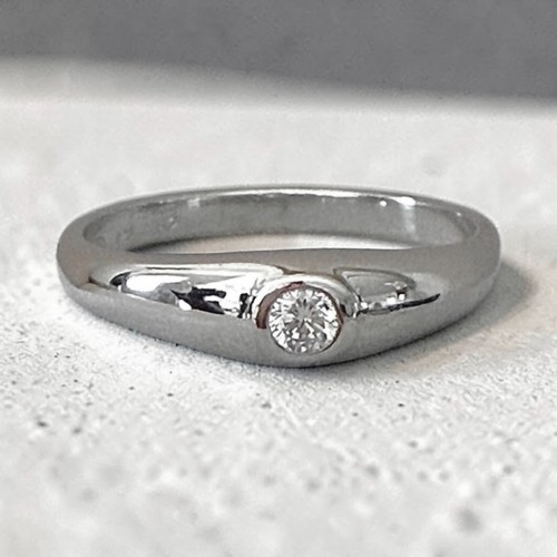 Bague alliance jonc solitaire - bague,