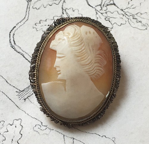 Broche pendentif camée - pendentif,