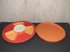 tupperware Plateau apéritif 3 compartiments Preludio Plat Tarte. Crudités   Neuf