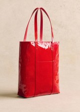 SEZANE Sac cabas rouge vernis