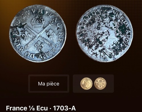 Monnaie royale argent - monnaie, 1/8