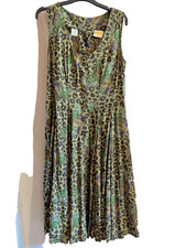 BOA PARIS robe vintage sans manche année 80  taille 40 imprimé papillon