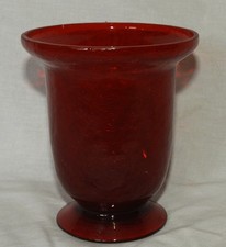 Vase en verre rouge (12 cm