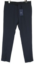 ZAPA Pantalon Homme (UE) 50 100% Laine Fines Plis Classique Formelle Marine Zip