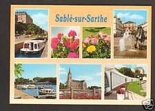 SABLE-sur-SARTHE (72) Lot de 2 cartes : ECLUSE en 1994 / PENICHETTE en 1909
