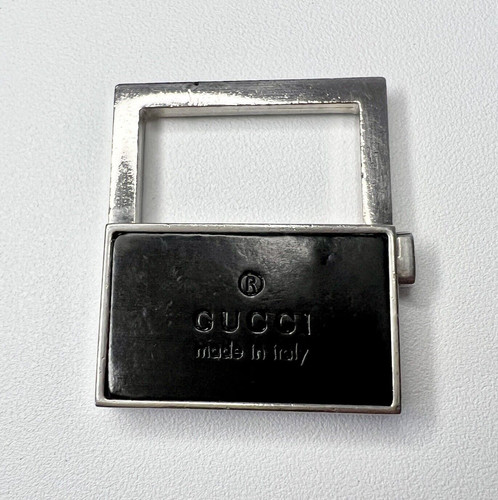 Porte clés gucci argent cuir - porte-clés, argent/cuir
