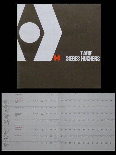 Catalogue tarifs sieges - tarifs,
