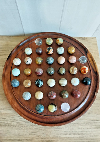 Jeu solitaire bois massif - , 37