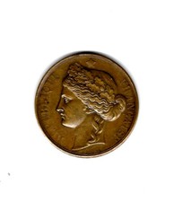 MEDAILLE DE LA FETE DES ECOLES DU 14 JUILLET 1880 AU TROCADERO A PARIS